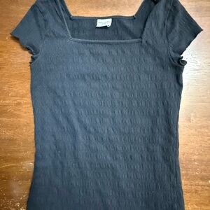 Abercrombie Kids Black Square Neck Tee